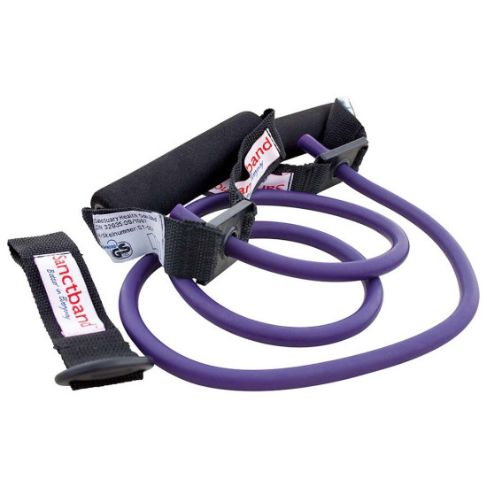 Λάστιχο GymTube με πλαστικο χερούλι μώβ Λάστιχο GymTube με πλαστικο χερούλι μώβ